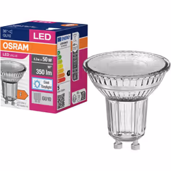 enquête Puissance= 4.3 W Flux lumineux total= 350 lm Couleur d'éclairage= 6500 K blanc froid description LED reflector lamps  ...