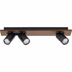 Plafonnier en saillie composé de différents matériaux avec spots GU10 flexibles et dimmables. Caractéristiques du produit : L ...