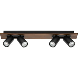Ledvance - decor spot mercury 4 x 3,4W, 920lm, aspect bois, noir, spot, têtes réglables, utilisation polyvalente, spot intérieur, lampes led