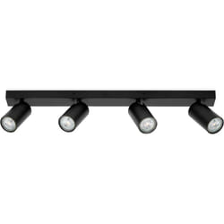 Ledvance - led spot octagon 4 x 3,4W, GU10, 920lm, noir, température de couleur 2.700K, lumière chaude, design intemporel, lampe led interchangeable,