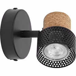 Plafonnier en saillie composé de différents matériaux avec spots GU10 flexibles et dimmables. Caractéristiques du produit : L ...