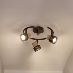 Spot LEDVANCE DECOR CORK noir - 3 x 34W 690lm - têtes réglables - intérieur