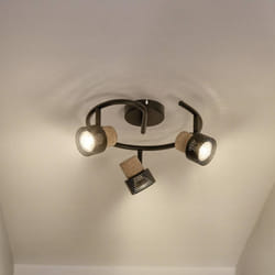 Spot LEDVANCE DECOR CORK noir - 3 x 34W 690lm - têtes réglables - intérieur