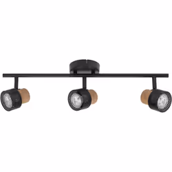Plafonnier en saillie composé de différents matériaux avec spots GU10 flexibles et dimmables. Caractéristiques du produit : L ...