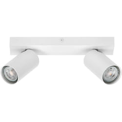 Led spot octagon 2 x 3,4W, GU10, 460lm, blanc, température de couleur 2.700K, lumière chaude, design intemporel, lampe led interchangeable, idéale