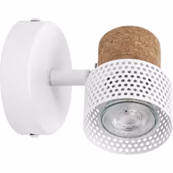 Plafonnier en saillie composé de différents matériaux avec spots GU10 flexibles et dimmables. Caractéristiques du produit : L ...