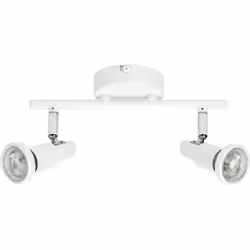 LEDVANCE LED SPOT GU10: 2 x 3,4W, 460lm, blanc, température de couleur de 2 700K, lumière chaude, design intemporel, ampoule LED interchangeable,