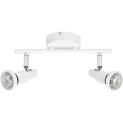 LEDVANCE LED SPOT GU10: 2 x 3,4W, 460lm, blanc, température de couleur de 2 700K, lumière chaude, design intemporel, ampoule LED interchangeable,