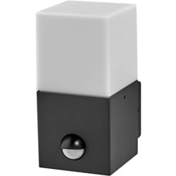 Endura classic figo sq w sen Applique extérieure, gris foncé, aluminium, installation rapide et facile, classe de protection IP44, éclairage