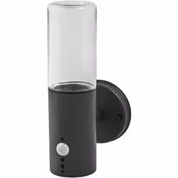 Bornes et appliques avec boîtier en métal gris foncé, culot E27 et capteur en option. Caractéristiques du produit : options d ...
