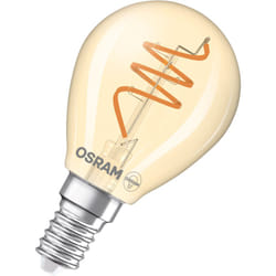 Osram - Vintage 1906 Classic est une blanc chaud avec un filament en spiraen forme de mini bouclassique. Il propose 4,9 w, 470 lm,E14, verre doré,