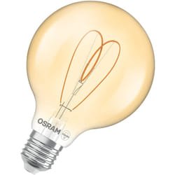 OSRAM Vintage 1906 Globe est une blanc chaud à intensité variaben forme de bouclassique avec filament. Il offre 4,9 W pour 470 lm,E27, verre doré,