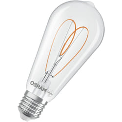 Osram - Vintage 1906 Edison est une blanc chaud à intensité variaben forme d'ampouEdison avec filament. Il offre 7,2 w pour 806 lm,E27, verre clair,