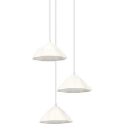 Ledvance - blanc luminaire suspendu décoratif Lotus Leaf en métal et papier mâché, E14, longueur 1562 mm, abat-jour en matériau recyclé, durable