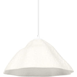 Ledvance - blanc luminaire suspendu décoratif Lotus Leaf en métal et papier mâché, E27, diamètre 396 mm, abat-jour en matériau recyclé, durable grâce