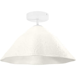 Ledvance - blanc luminaire de plafond décoratif Lotus Leaf en métal et papier mâché, E27, diamètre 396 mm, abat-jour en matériau recyclé, durable