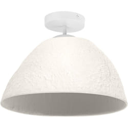 Ledvance - blanc luminaire de plafond décoratif Camel Bell en métal et papier mâché, E27, diamètre 375 mm, abat-jour en matériau recyclé, durable