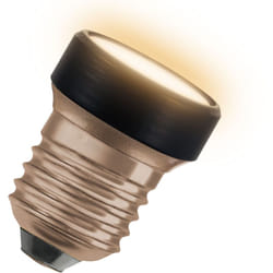Led Star Flat de 3,5 w (comme 28 w), 300 lm/2 700 k, 827 blanc chaud, dépoli, plastique noir, avec filetage E27, non dimmable, diamètre 35 mm. - Osram