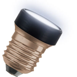 Led Star Flat de 3,5 w (comme 28 w), 300 lm/4 000 k, blanc froid 840, dépoli, plastique noir, avec filetage E27, non dimmable, diamètre 35 mm. - Osram