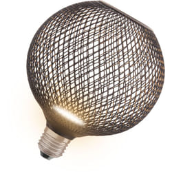 OSRAM DECOR LED FLAT GLOBE est une ronde plate de 3,5W, 300lm/2700K, en blanc chaud 827, dépolie, en plastique noir, avec pas de vis E27, non