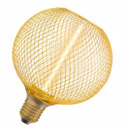 Lampe à filament de paille dans un boîtier en métal. Caractéristiques du produit: La lampe intégrée à la matrice présente un  ...