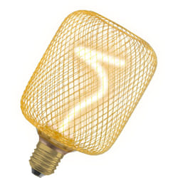 Osram - decor à filament spiralé, verre transparent doré sans plomb, 3,5 w, blanc chaud cosy 818, 170lm/1800K, pas de vis E27, dimmable, diamètre 100