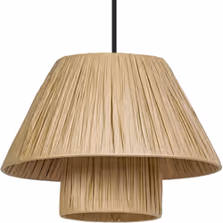 Lampes décoratives en papier de bambou durable avec douille E27 ou LED intégrée. Caractéristiques du produit : Matériau du bo ...