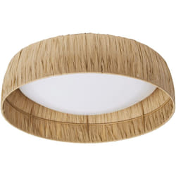 Ledvance - Décor Plafond en Papier Bambou 400 18W 830 Marron