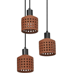 Ledvance - Décor Suspension Fenêtres en Argile pl 3XE27 Marron