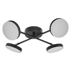 Spot LED - LEDVANCE - Decor Spot Moon - 4 têtes orientables - 21 W - 1120 lm - Métal noir