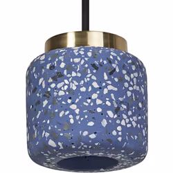 Lumières décoratives avec douille GU10. Caractéristiques du produit : Matériau du boîtier : métal et terrazzo. Câble textile. ...
