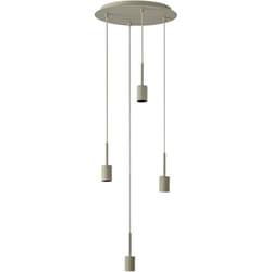 Decor Needle Pendant Plate 4xE27 Beige