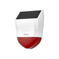 Sirène dalarme extérieure connectée - OSRAM - SMART+ - 95 dB - Solaire rechargeable - IP65