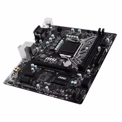 MSI H110M ECO, Intel, LGA 1151 (Emplacement H4), Intel® Celeron®, Intel® Pentium®, DDR4-SDRAM, 32 Go, DIMM