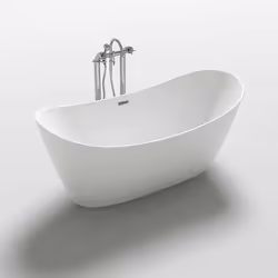 HOME DELUXE baignoire OVALO Sur pied Acrylique sanitaire I salle de bain accessoires de bain Baignoire
