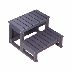 Particularités du produit: Escalier d'accès stable en gris foncé / anthracite Finition de haute qualité et design moderne Ant ...