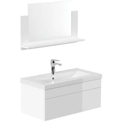 Home Deluxe - Ensemble complet de meubles de salle de bains wangerooge big Made in Germany Couleur : Blanc, Taille : m