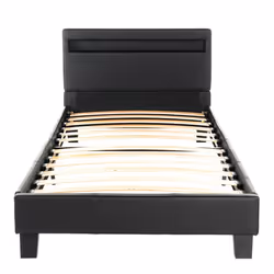 HOME DELUXE lit ASTRO >Taille: 90 x 200 cm - Couleur: noir