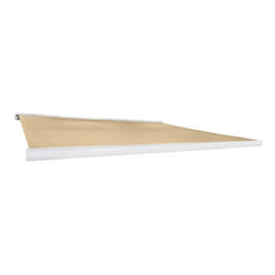 Store banne LED électrique é cassette compléte HOME DELUXE ELOS - 395 x 300 cm couleur sable