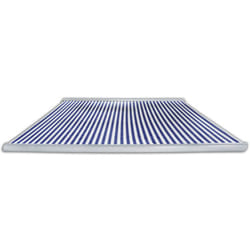 Home Deluxe - Store banne intégral à led électrique elos Couleur : bleu marine - blanc, Taille : 350 x 250 cm