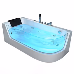 Baignoire Whirlpool HOME DELUXE CARICA - 170 x 80 cm - Droite