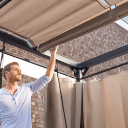 Particularités du produit: Toit 4 x rideaux Le kit est parfaitement adapté à notre pavillon Provence très apprécié. Tu as la  ...