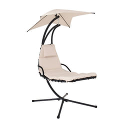 HOME DELUXE Chaise longue flottante SAN REMO Résistant aux UV avec toit solaire revêtement rembourré I Chaiselongue de jardin