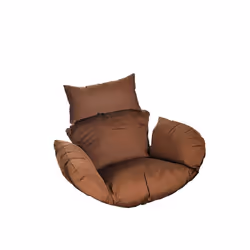Fauteuil suspendu HOME DELUXE CIELO. Couleur Gris/Marron - Version uniquement coussin