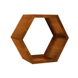 Range-bûches en acier HOME DELUXE ANTARES - Aspect rouille
