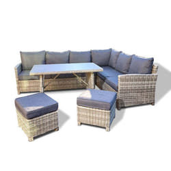 Meuble de jardin HOME DELUXE BAHIA I Ensemble de Meubles de Jardin Salon de Jardin Meuble de Jardin en Poly rotin Lounge