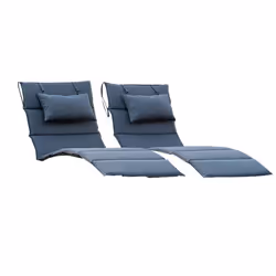 Transat en bois ondulé HOME DELUXE TAIGA - 1 coussin
