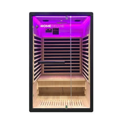 HOME DELUXE Cabine infrarouge NERO M Taille: 120x 105 x 190 cm pour 2 personnes I Sauna infrarouge Bien-être