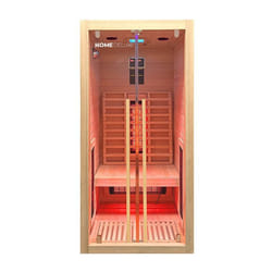 Cabine infrarouge HOME DELUXE SONORA S - Taille: 90 x 90 x 190 cm pour 1 personne I Sauna infrarouge Bien-être