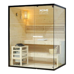 Sauna traditionnel shadow l - 150 x 120 cm pour 3 personnes - Home Deluxe